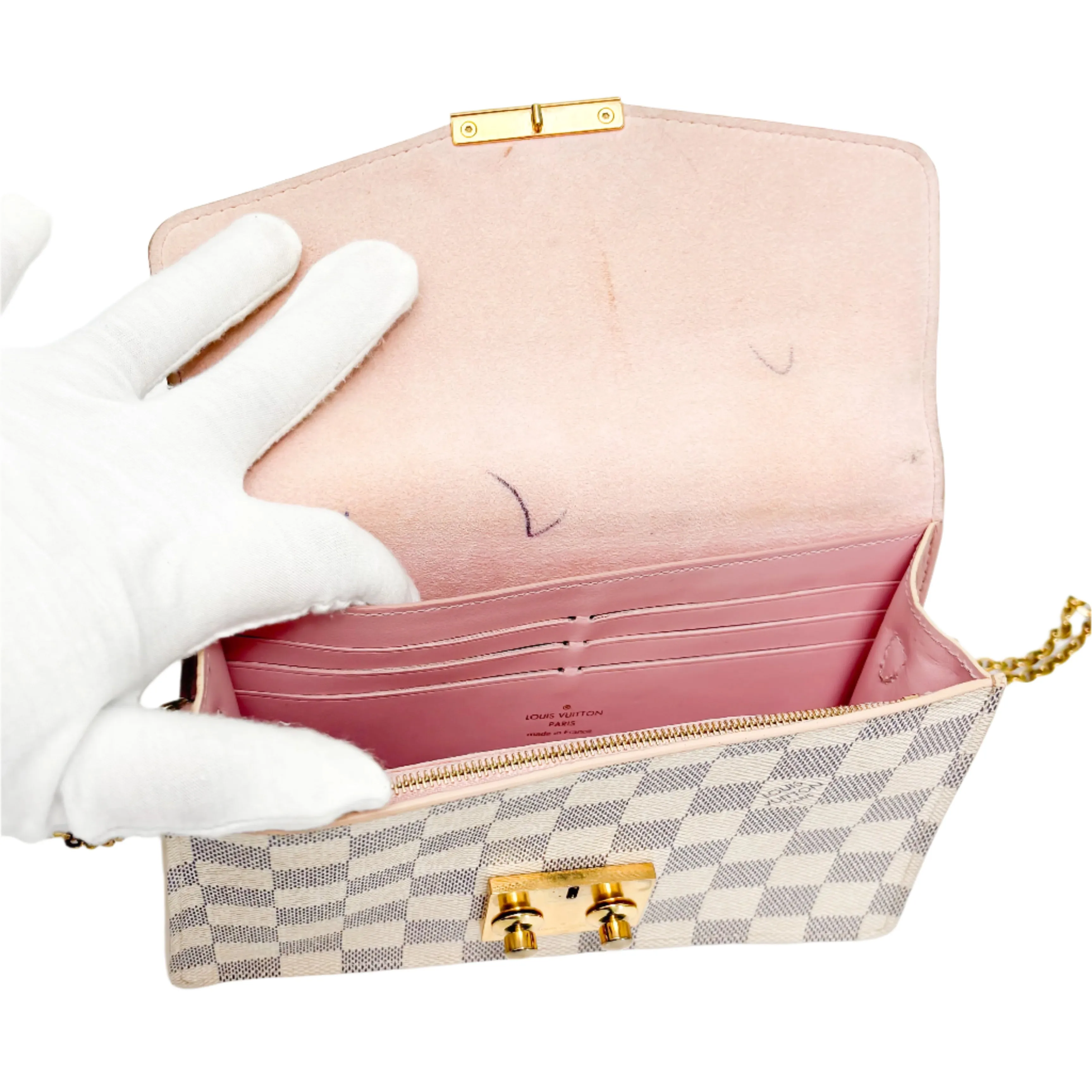 LOUIS VUITTON CROISETTE DAMIER AZUR