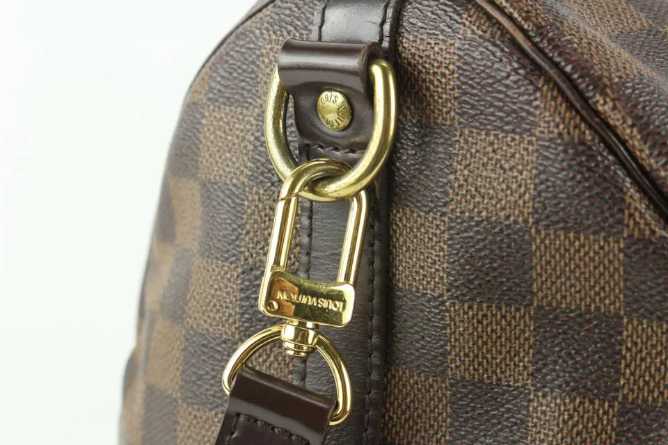 Louis Vuitton Damier Ebene Speedy Bandouliere 35 with Strap 112lv21