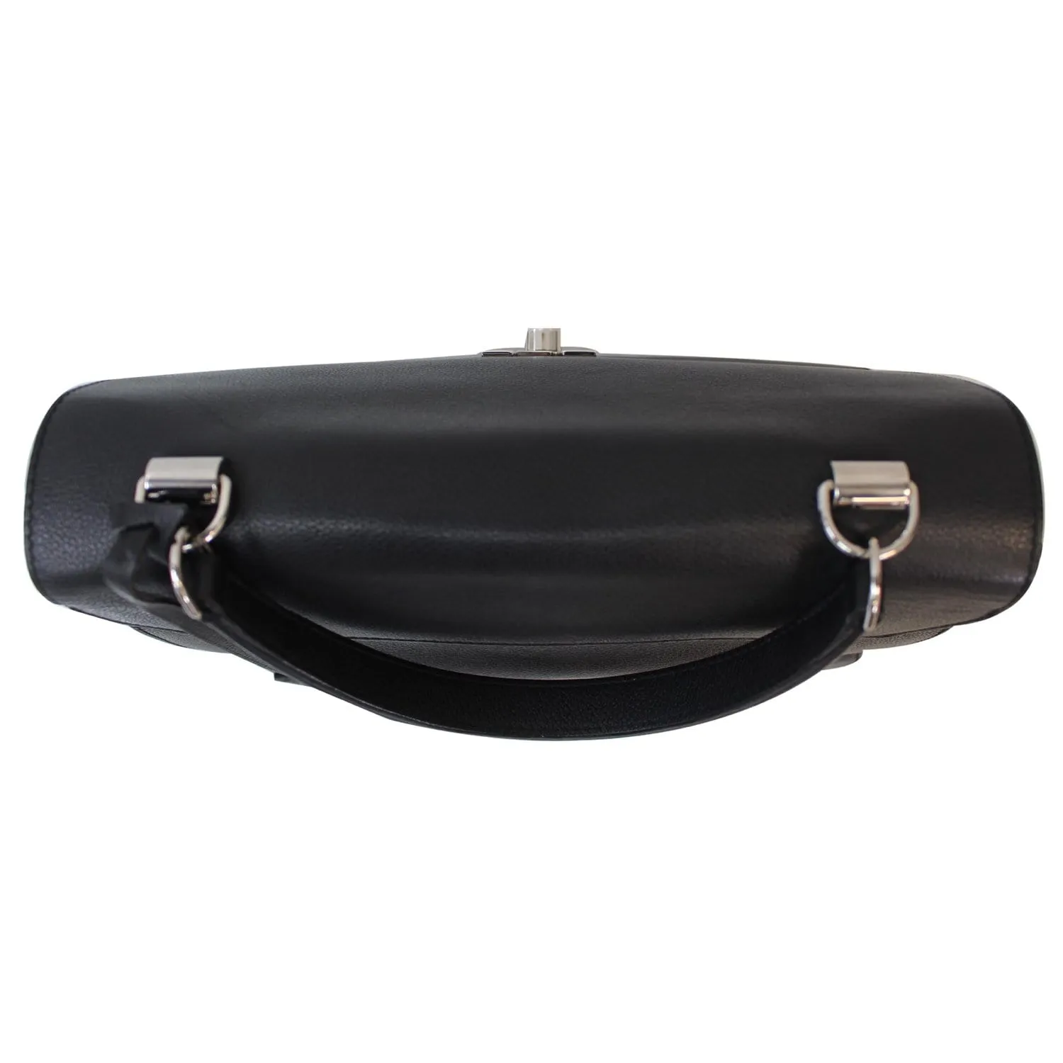 LOUIS VUITTON Lockme II Calfskin Leather Shoulder Bag Black