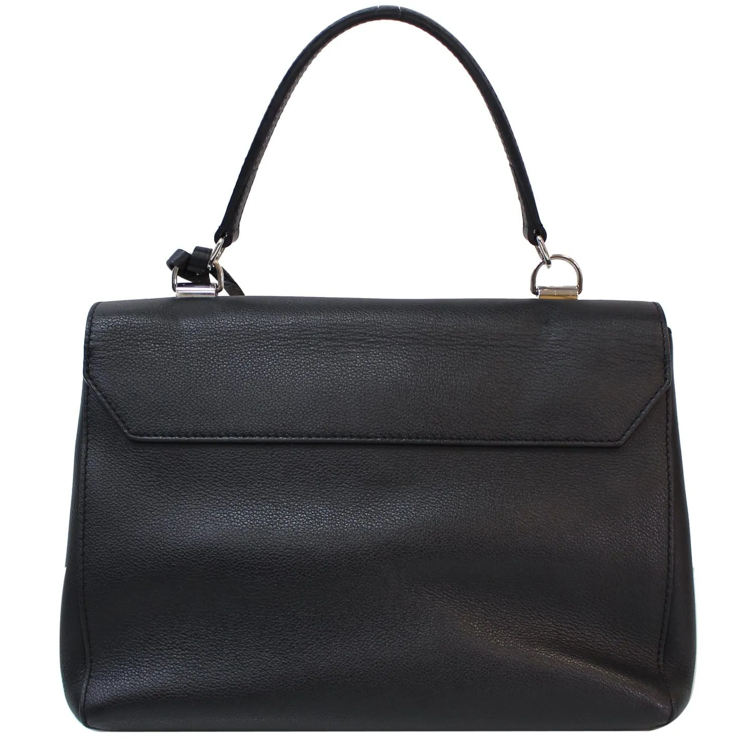 LOUIS VUITTON Lockme II Calfskin Leather Shoulder Bag Black