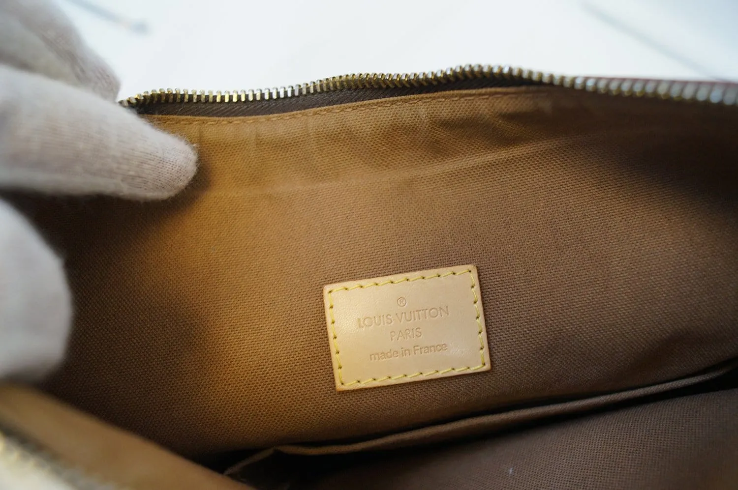 LOUIS VUITTON Monogram Brown Odeon MM Shoulder Bag