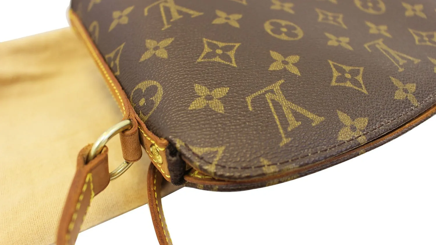 LOUIS VUITTON Monogram Canvas Drouot Brown Shoulder Bag