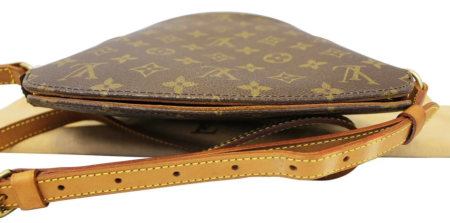 LOUIS VUITTON Monogram Canvas Drouot Brown Shoulder Bag