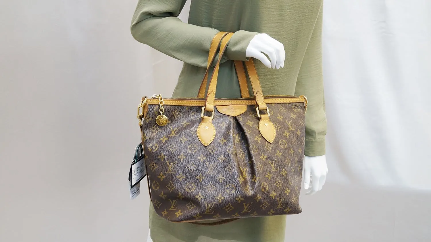 LOUIS VUITTON Monogram Canvas Palermo PM Brown Shoulder Bag