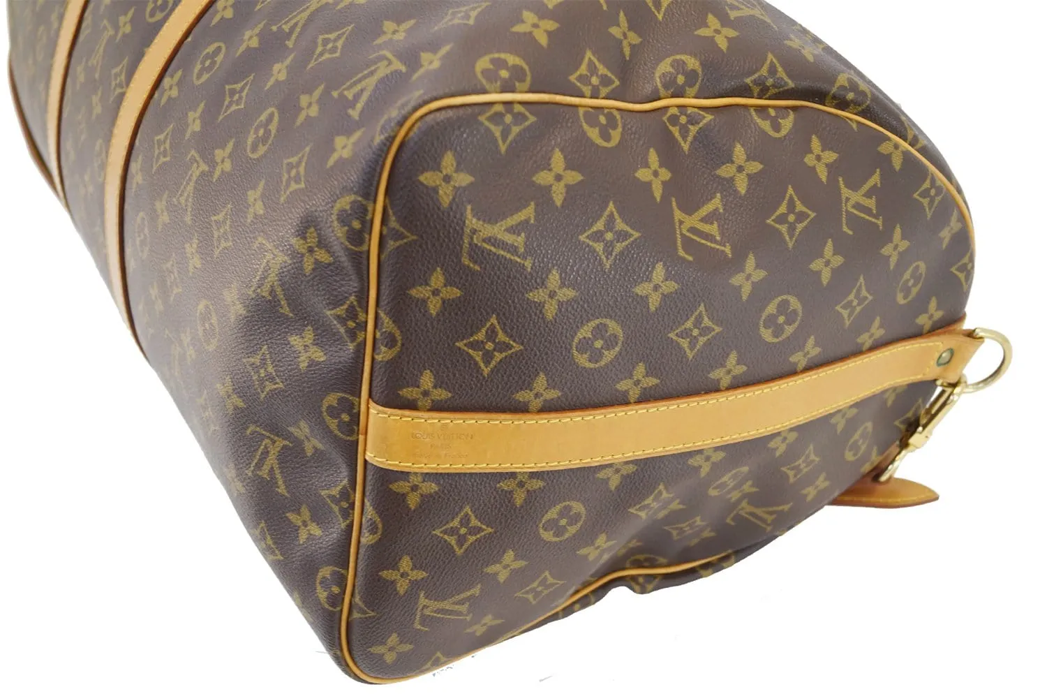 LOUIS VUITTON Monogram Keepall Bandouliere 55 Boston Bag