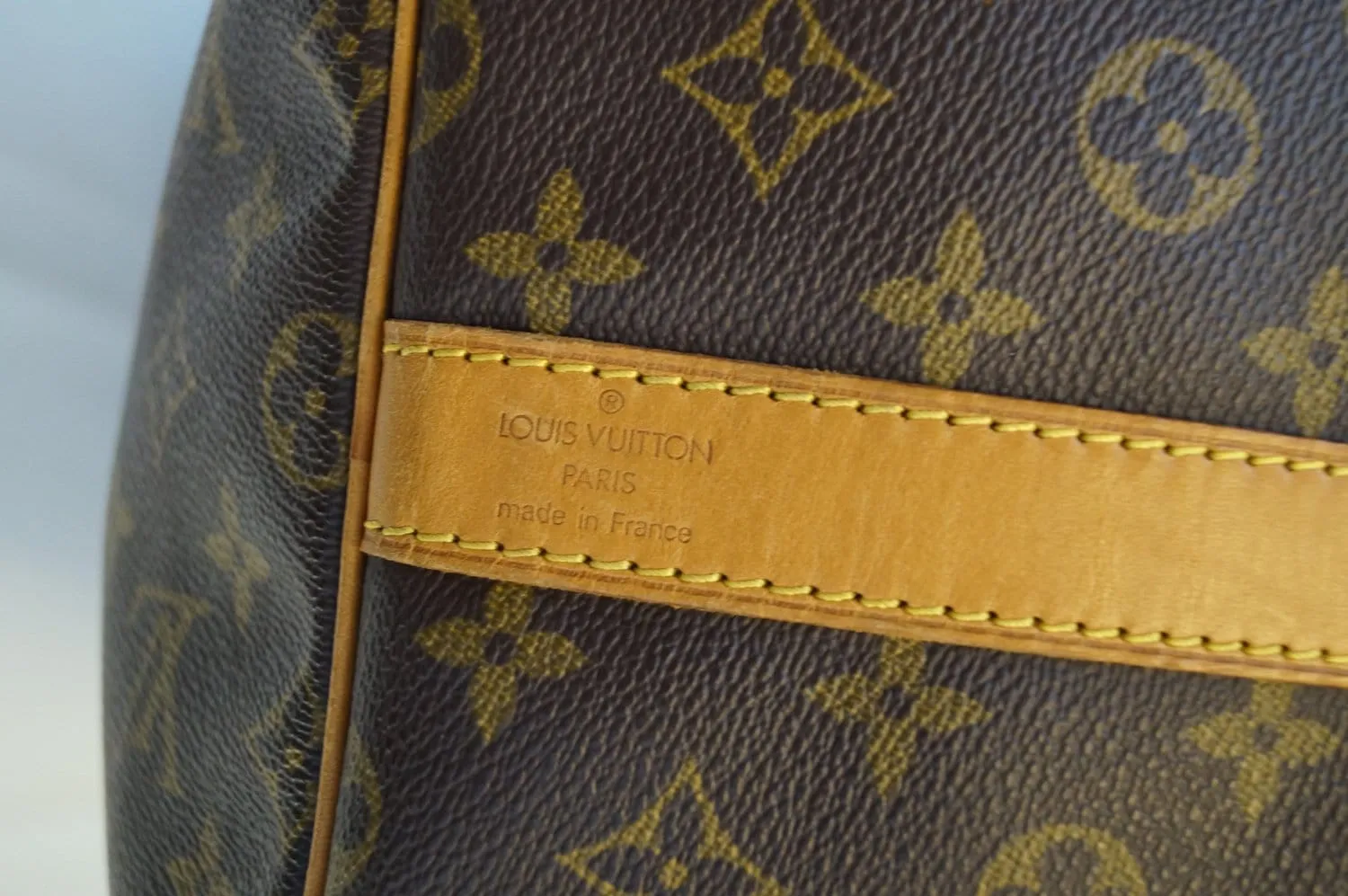 LOUIS VUITTON Monogram Keepall Bandouliere 55 Boston Bag