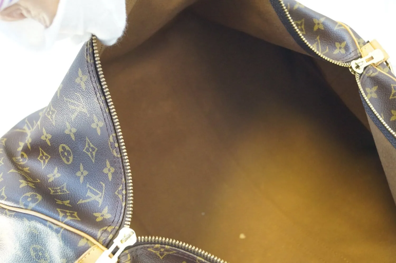 LOUIS VUITTON Monogram Keepall Bandouliere 55 Boston Bag