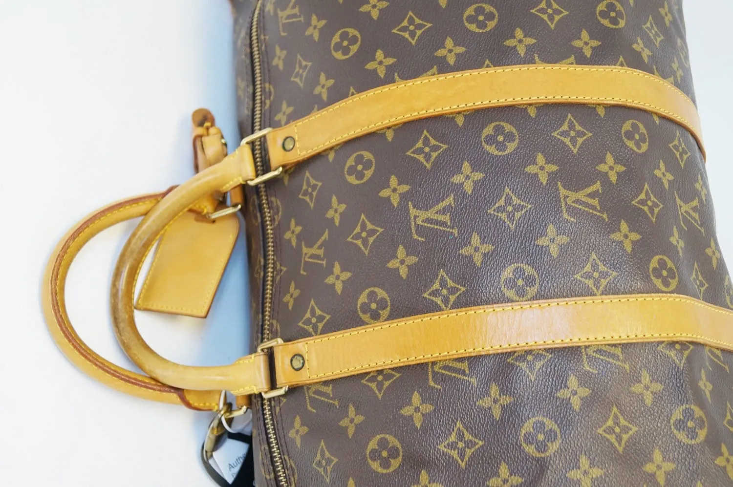 LOUIS VUITTON Monogram Keepall Bandouliere 55 Boston Bag
