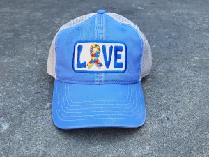 Love Autism Patch work with Ribbon