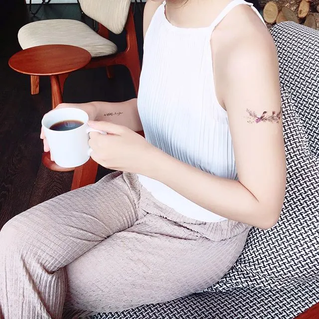 Love Birds Temporary Tattoo