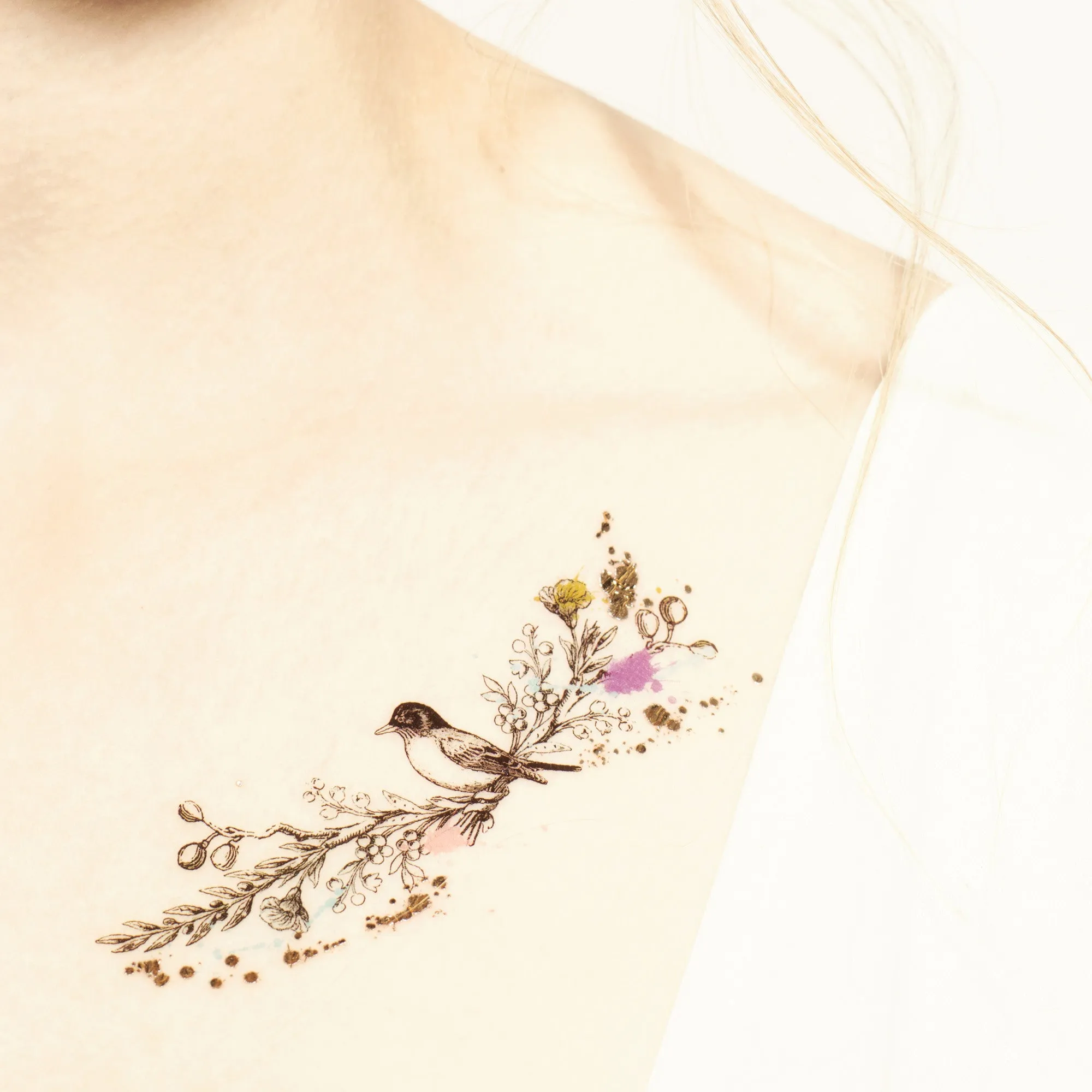 Love Birds Temporary Tattoo