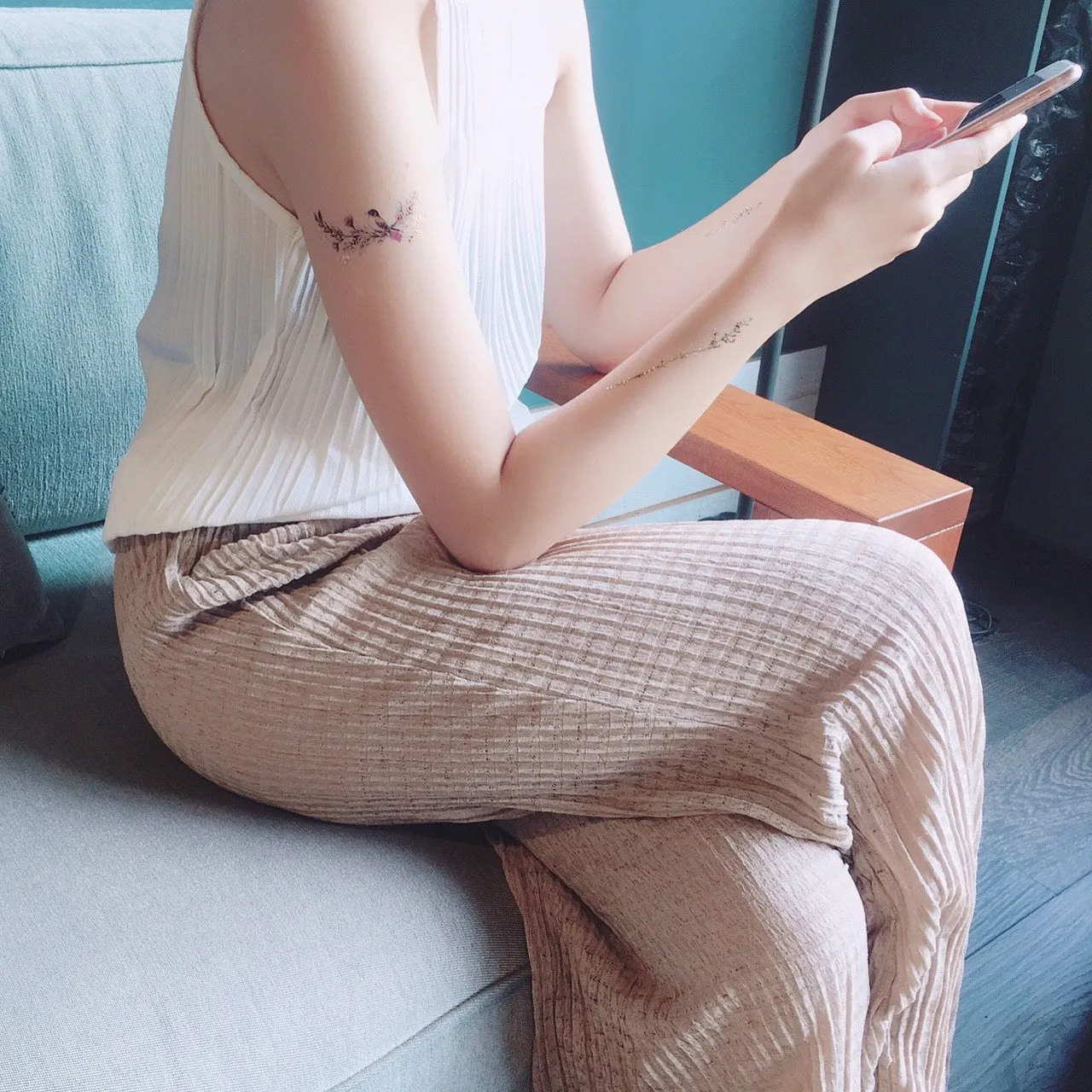 Love Birds Temporary Tattoo