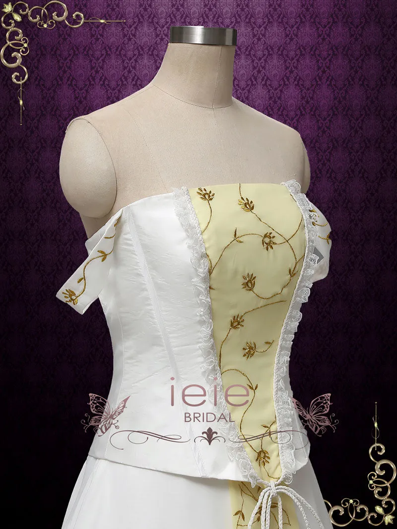 Love Story Vintage Medieval Style Wedding Dress