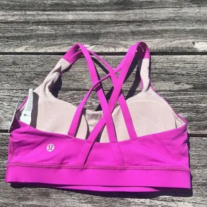 Lululemon Energy Bra Medium Support, B–D Cups Pow Pink size 4 NWT sports bra