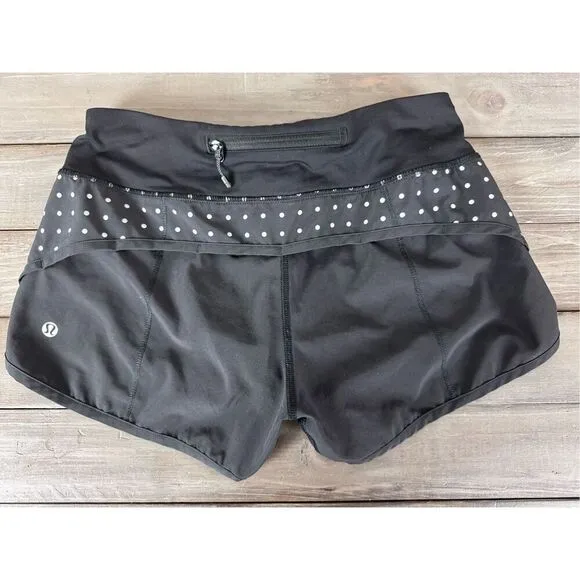 Lululemon Speed Shorts Reflective Dots Size 4