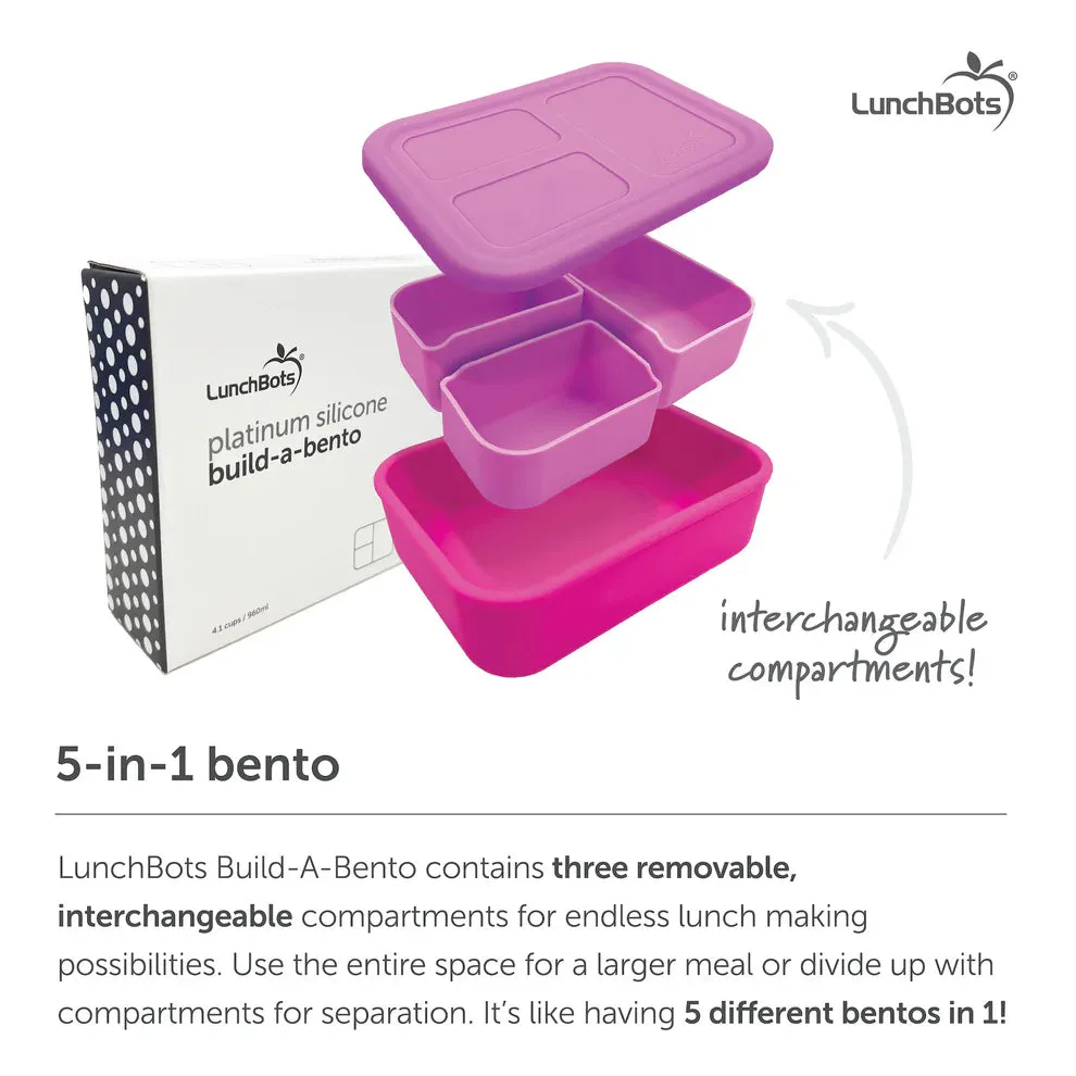 LunchBots Platinum Silicone Large Build-A-Bento - Sea Turtle
