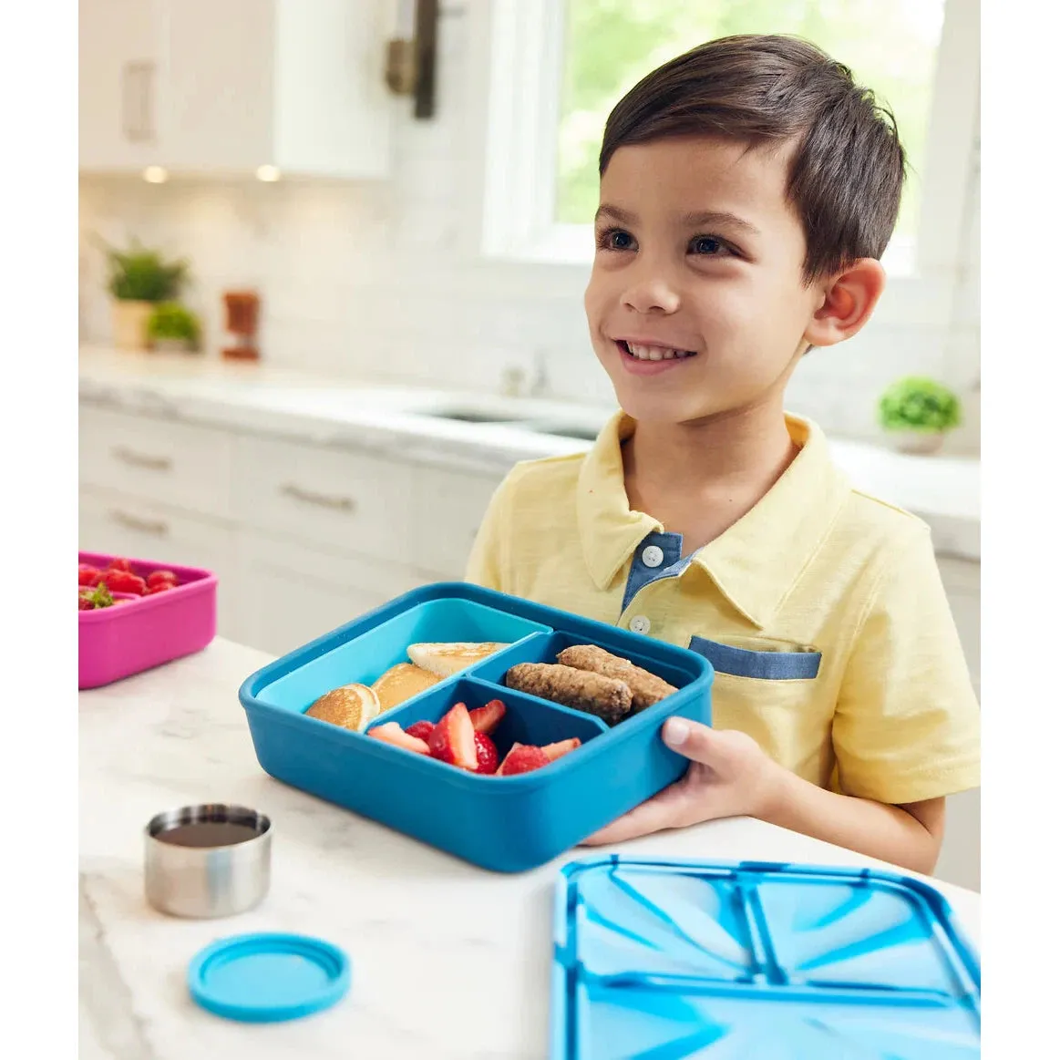 LunchBots Platinum Silicone Large Build-A-Bento - Sea Turtle