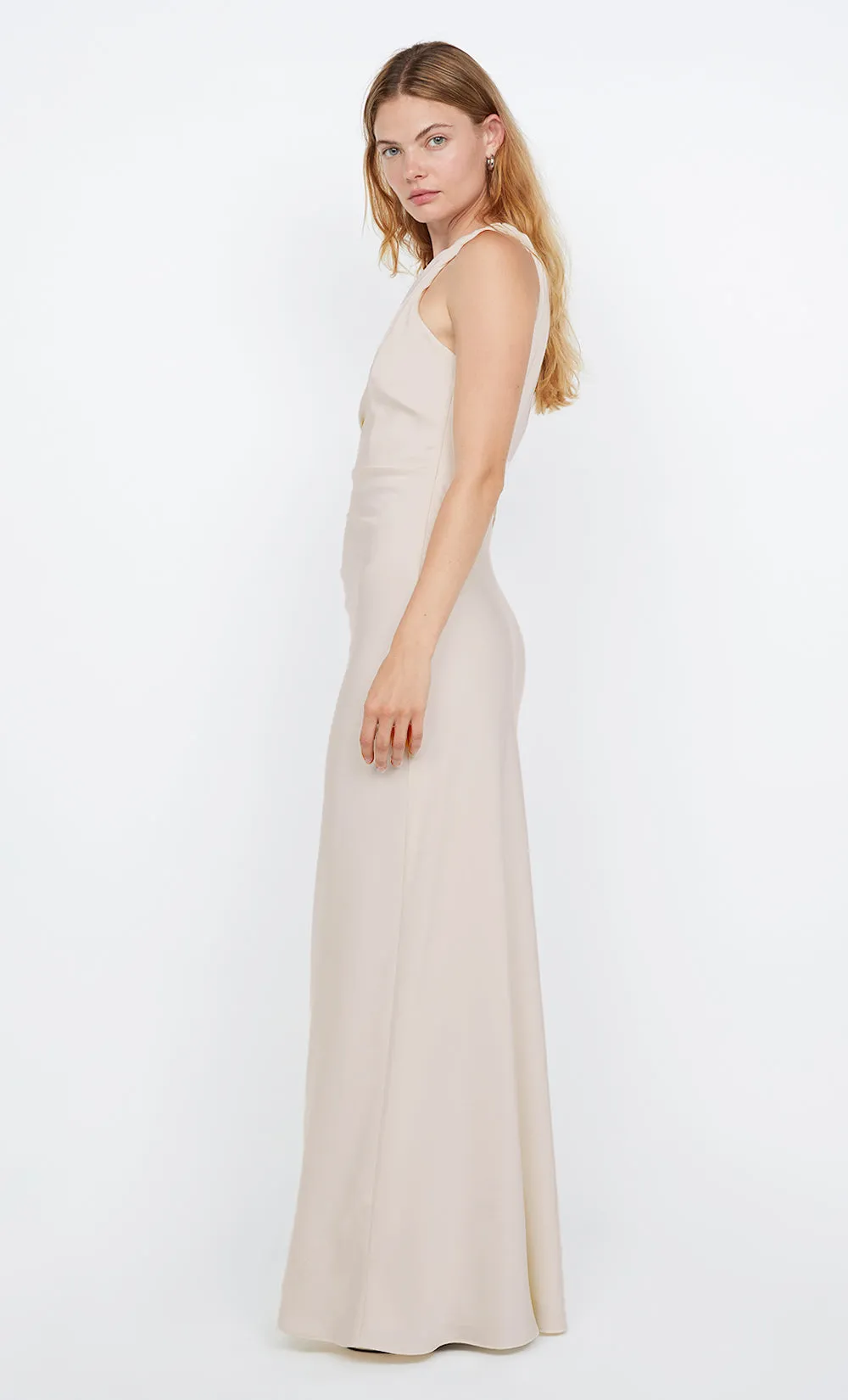 LUNETTA ASYM DRESS - SAND