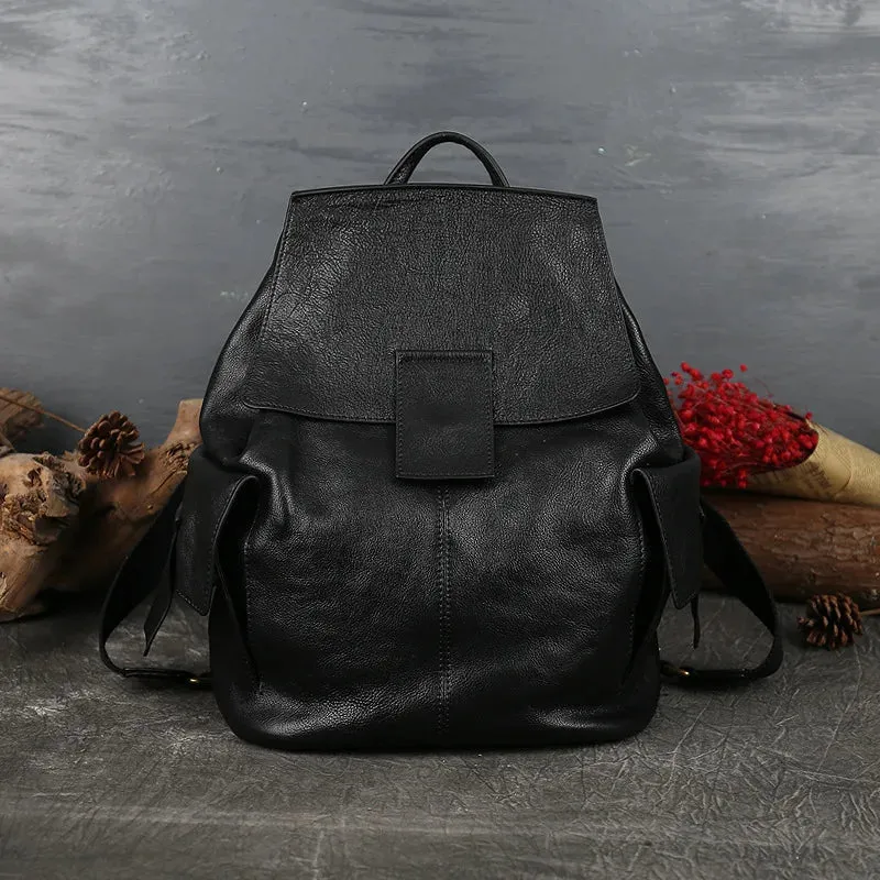 Madrigal Flap-Over Backpack for Women - Black/Brown/Coffee - One Size