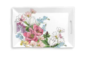 Magnolia Melamine Serving Large Tray