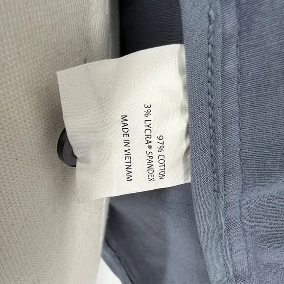 Market &amp; Spruce Hooded Utility Jacket Blue Size Small NWT