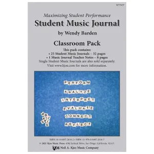 Maximizing Student Performance: Student Music Journal - Classroom Pack