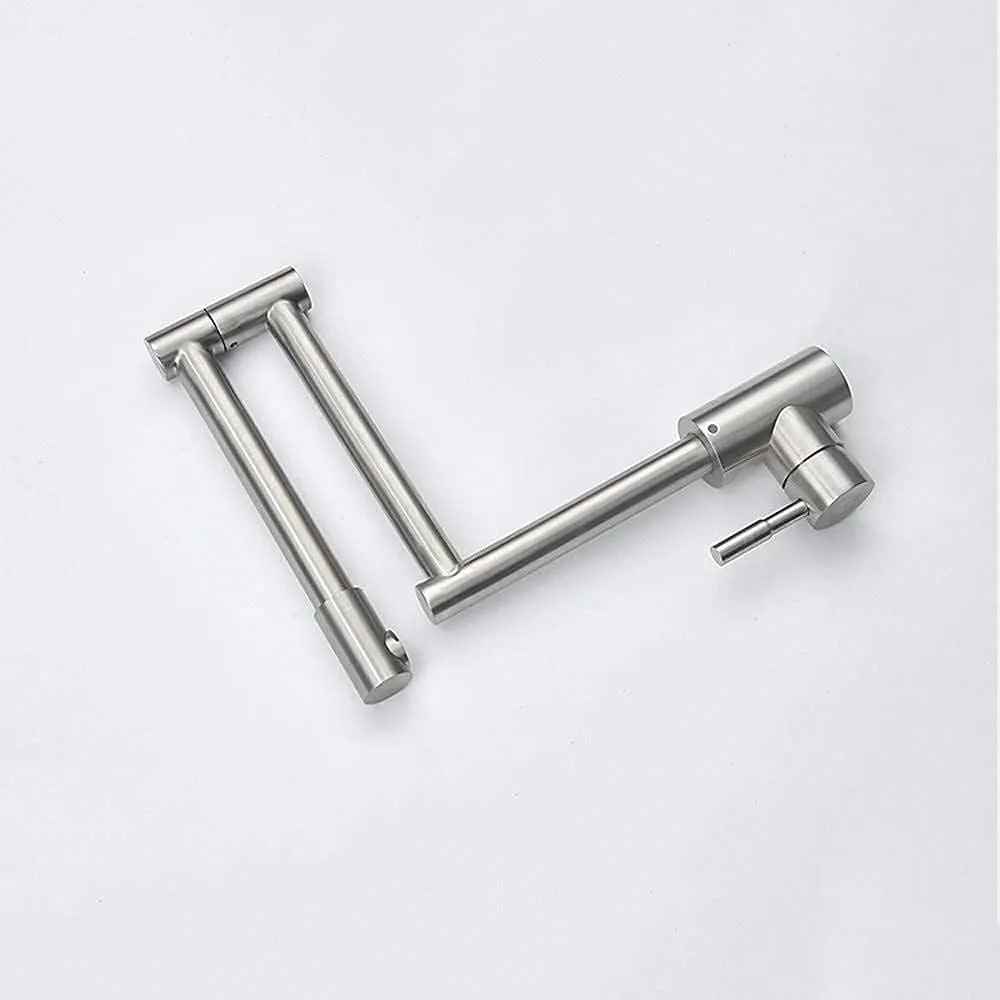 MaxTen Stainless Steel Satin Adjustable Folding Kitchen Sink Faucet Tap - SK30-226