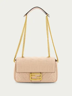 Medium Pink Baguette Chain Bag