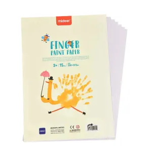 MiDeer Finger Paint Paper Book - 15 Pages