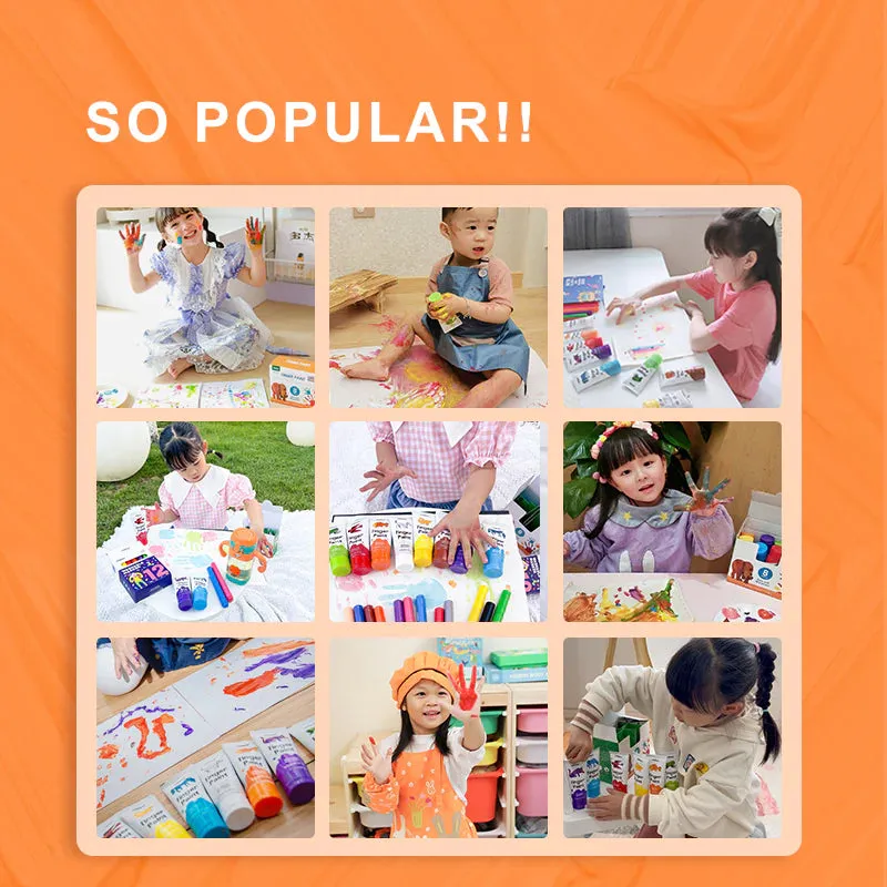 MiDeer Finger Paint Paper Book - 15 Pages