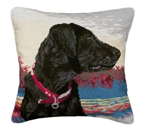 Midge 18" x 18" Needlepoint Pillow