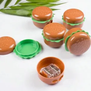 Mini Burger shaped Sharpener - Pack of 4
