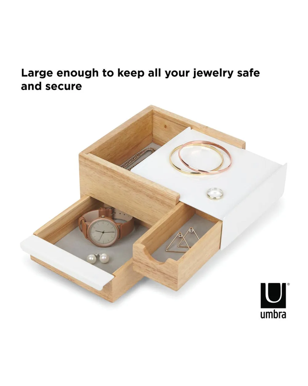 Mini Stowit Umbra Direct shipping Countdown deal Natural Jewelry Box