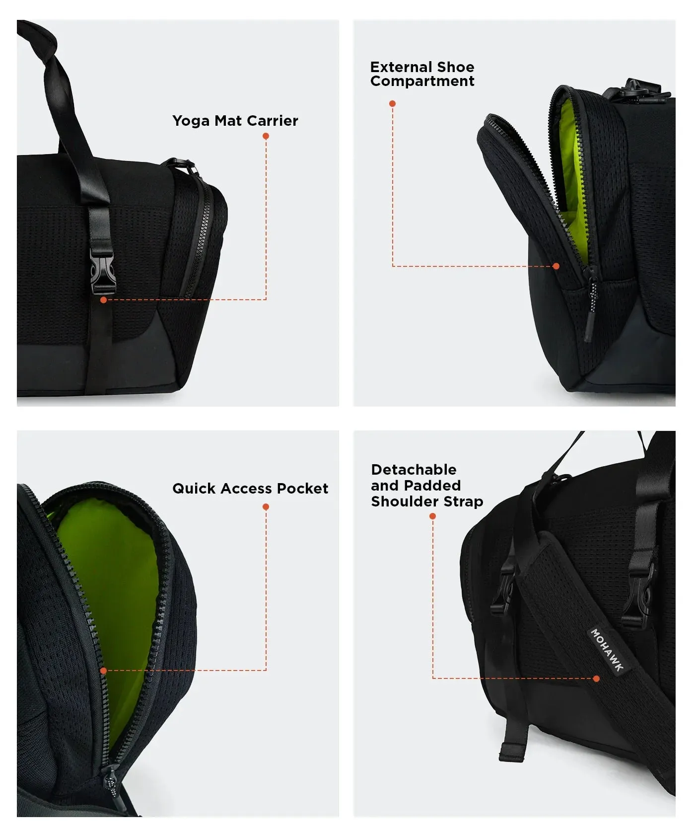 Mohawk AVIATOR Unisex Duffle Bag