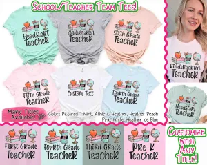 Monogram Latte Cup, Books, Globe School Teacher Grade Tee