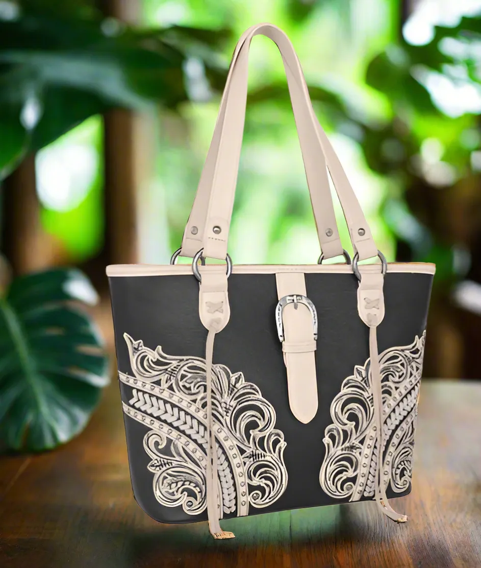 Montana West Cut-Out/Buckle Collection Concealed Carry Tote