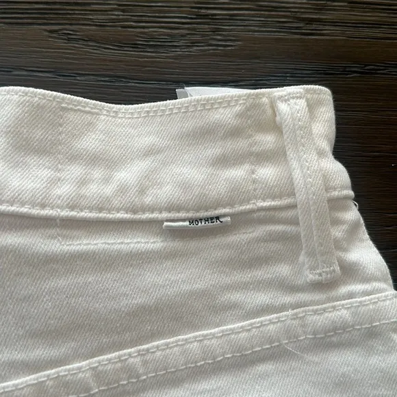 MOTHER high waisted tunnel vision cuff ray short