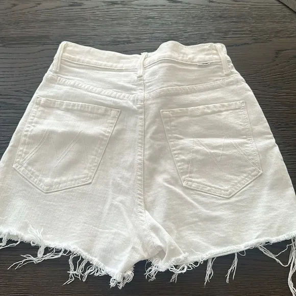 MOTHER high waisted tunnel vision cuff ray short