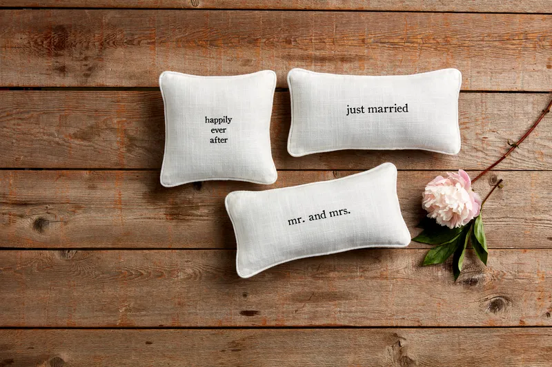 Mud Pie Wedding Mini Pillows