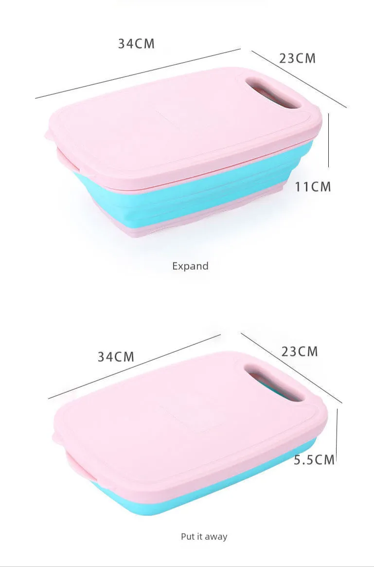 Multifunctional Vegetable Slicer/Grater with Cutting Board, Drain Basket, Storage Box