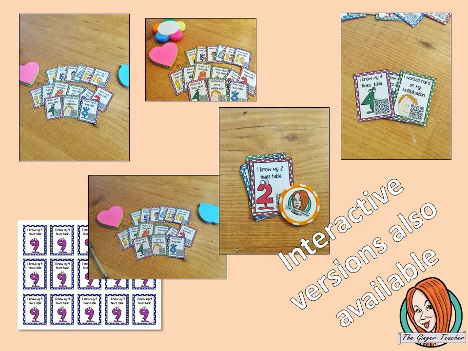 Multiplications Reward Tags (Brag Tags)