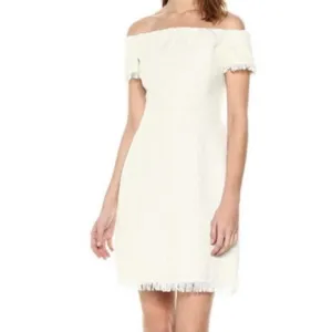 Nanette Lepore Off the ShoulderFringe Hem Dress