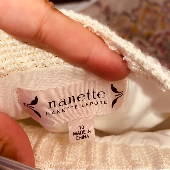 Nanette Lepore Off the ShoulderFringe Hem Dress