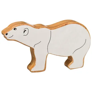 Natural white polar bear