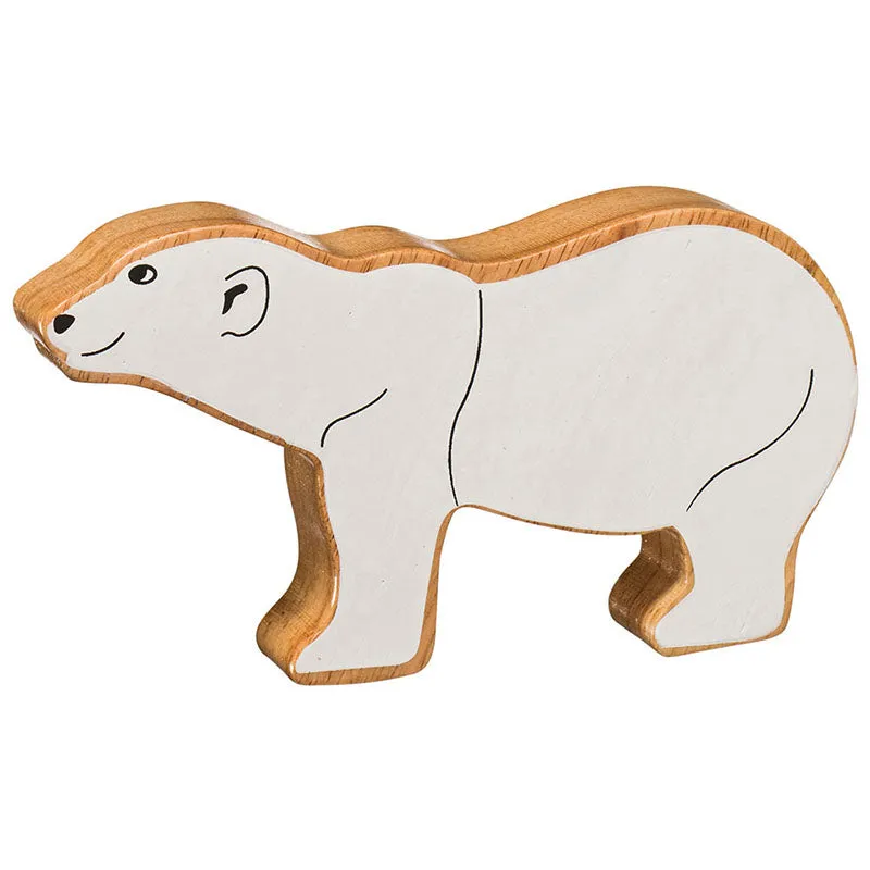 Natural white polar bear