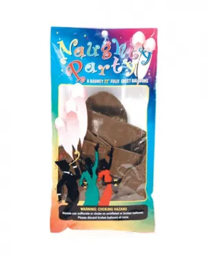 Naughty Party 22" Penis Balloons - Brown Pack of 8