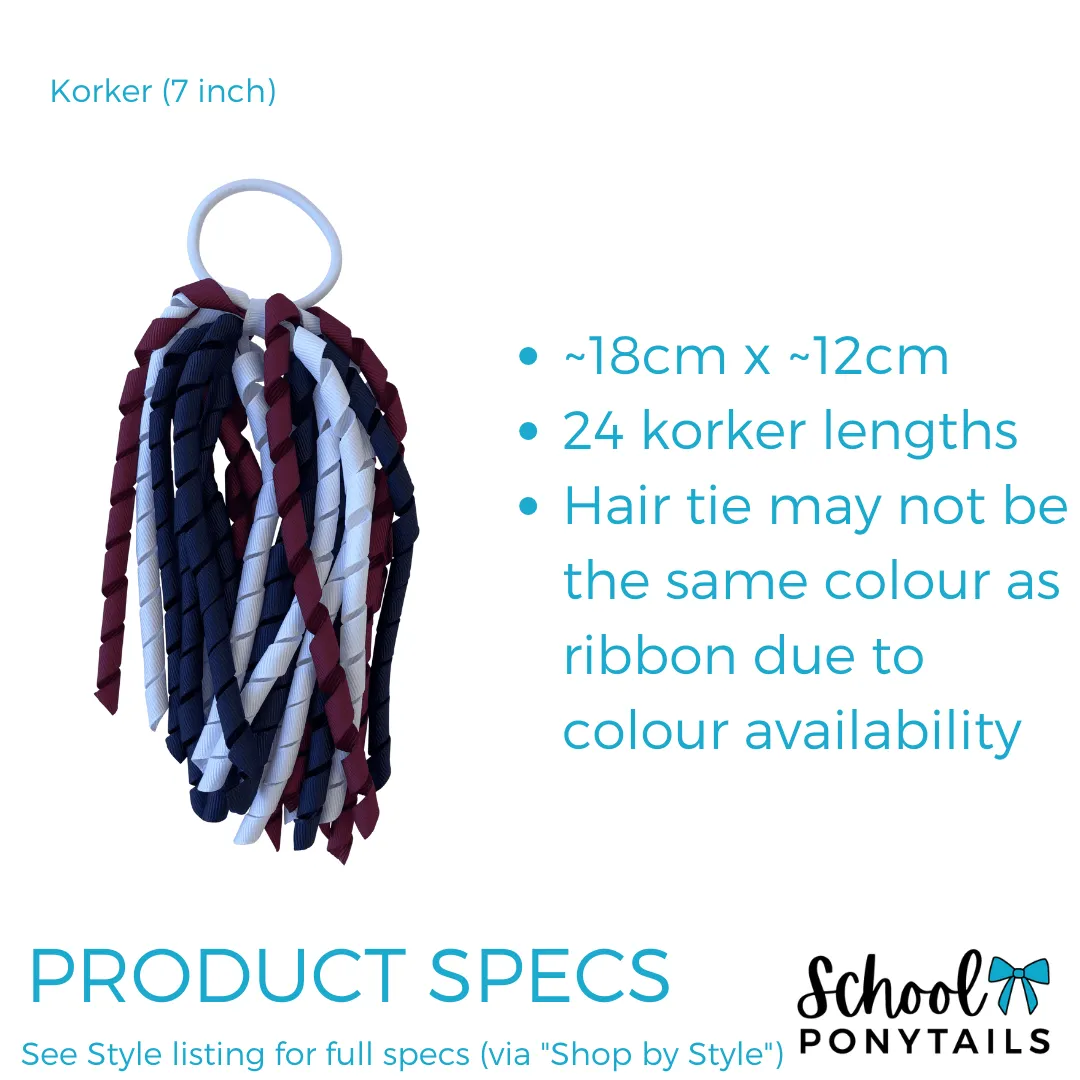 Navy & Red & White Hair Accessories