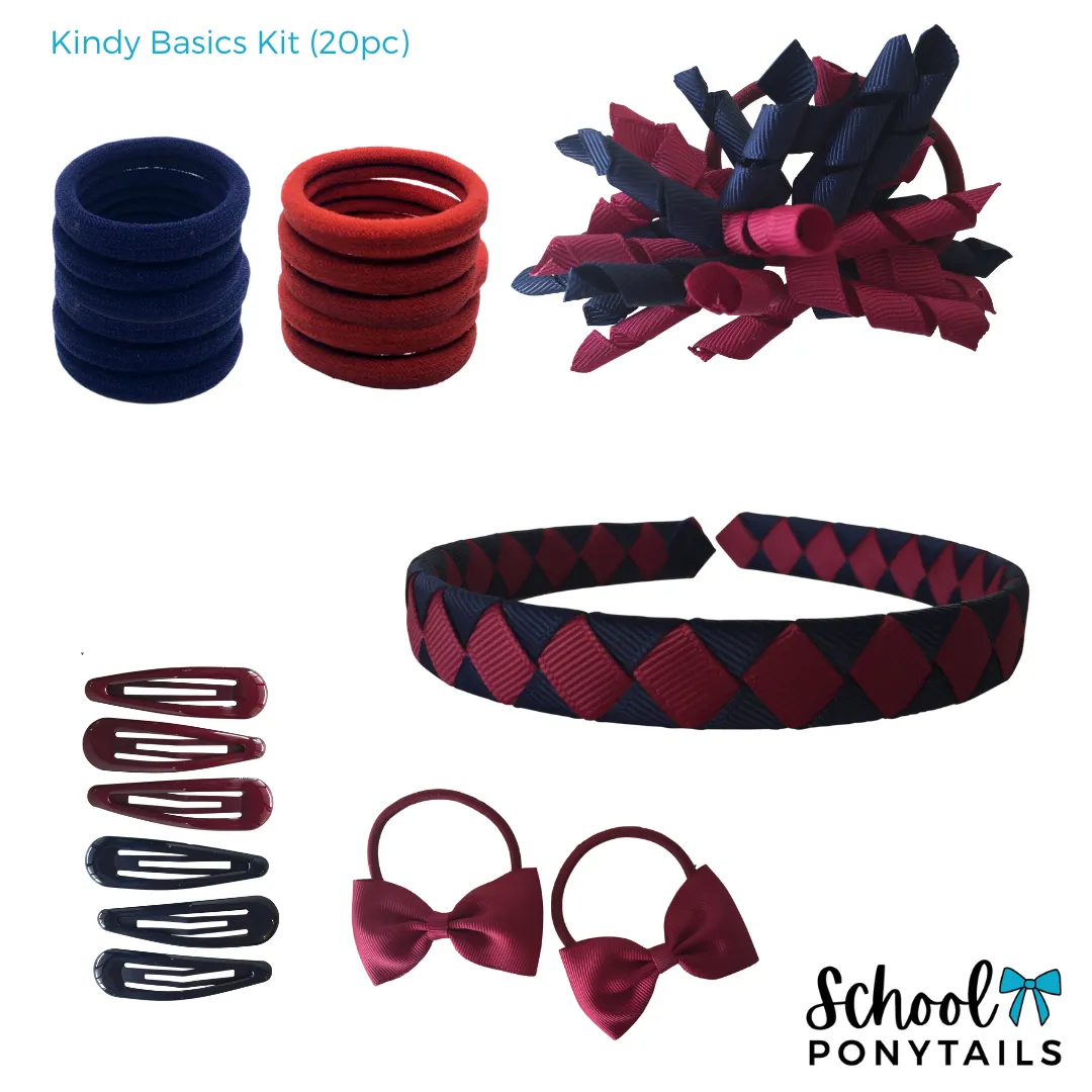 Navy & Red & White Hair Accessories
