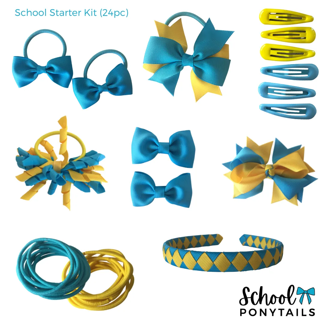 Navy & Red & White Hair Accessories