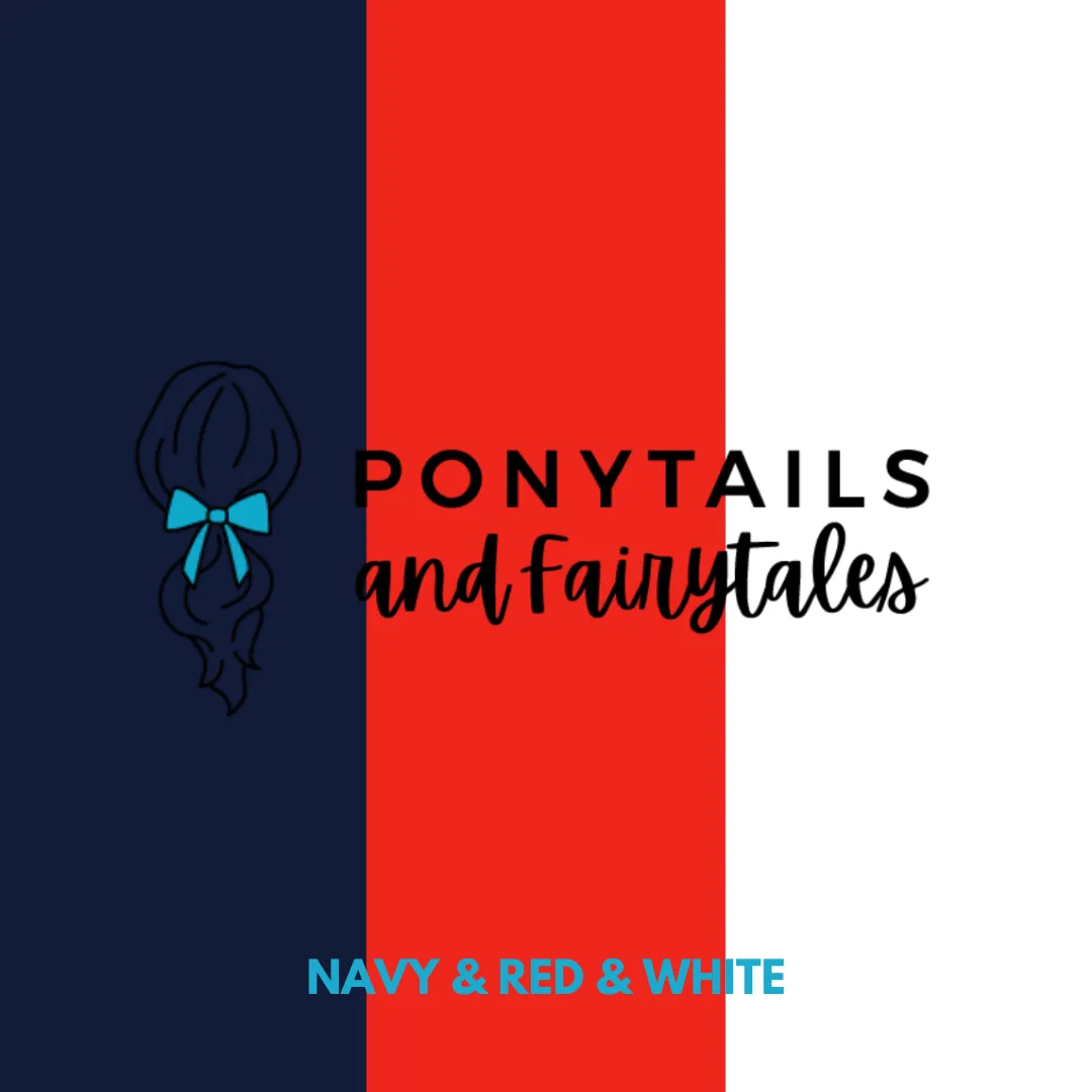 Navy & Red & White Hair Accessories